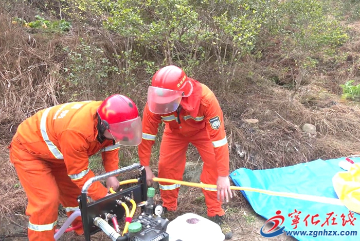 宁化县开展“以水灭火”能力提升演练