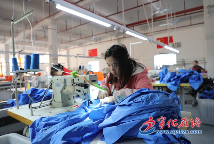 宁化：户外运动服畅销欧美